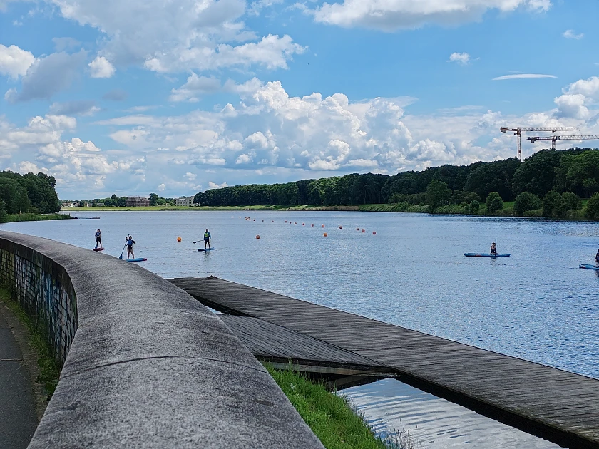 Bild von Teilnehmenden auf dem Werdersee