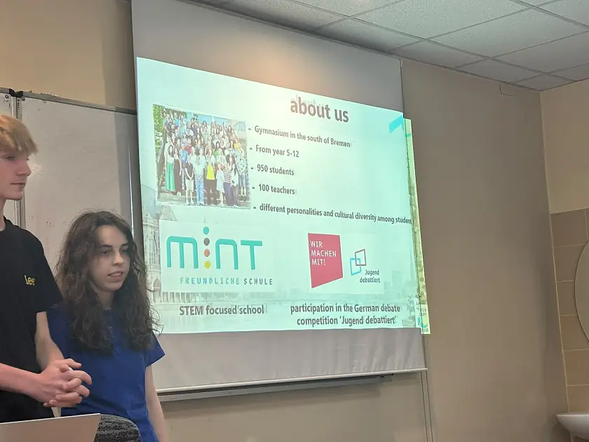 Pr&auml;sentation im Cihat Kora Anadolu Lisesi