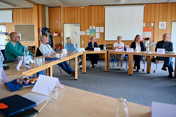 Die Gespr&auml;chsrunde mit dem Senator f&uuml;r Kinder und Bildung
