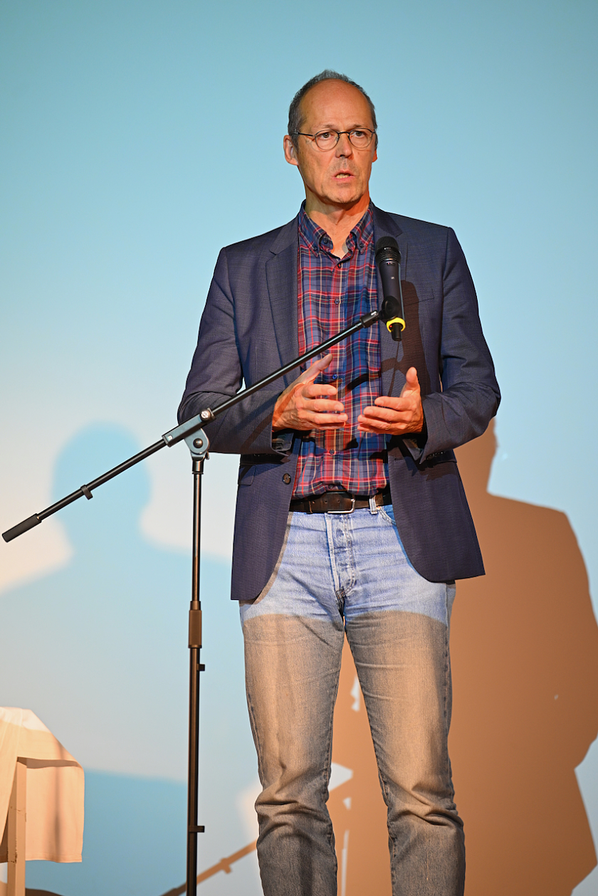 Herr Rackles bei seiner Rede
